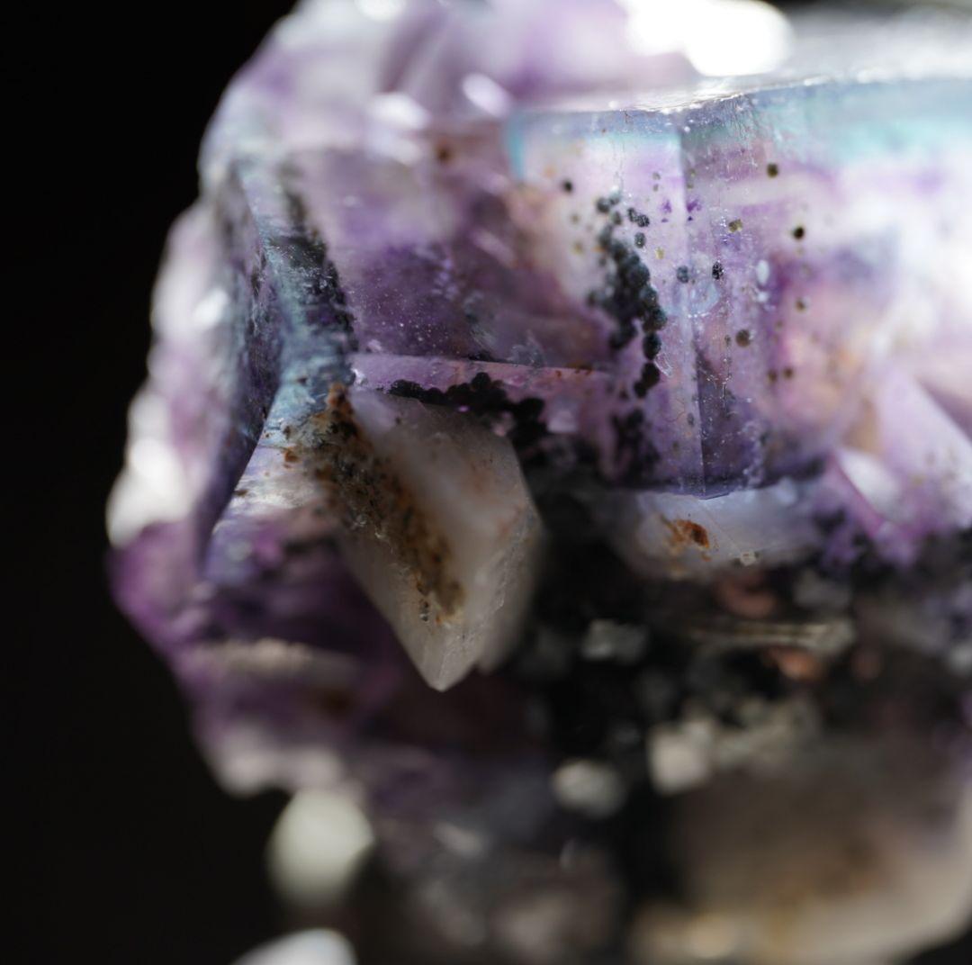 バイカラー ヤオガンシャン フローライト 鉱物標本 蛍石