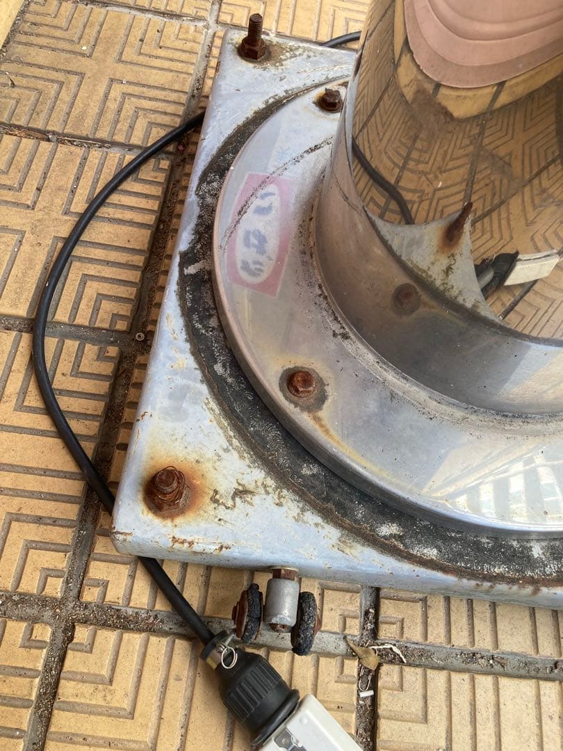 引取限定　サインポール　床屋さん　理髪店　看板　高さ約207ｃｍ　動作確認