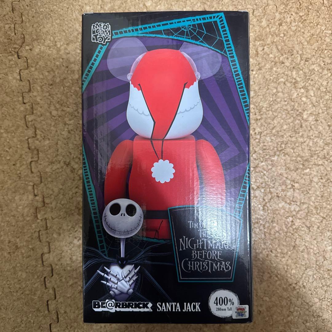 ベアブリック　ディズニー　ナイトメアビフォアクリスマス　サンタジャック　400%