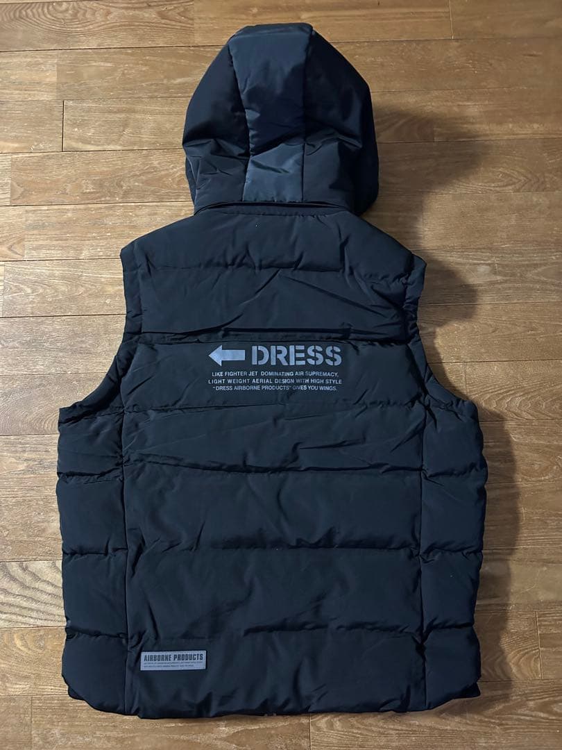 DRESS HEAT VEST AIRBORNE ブラック 2XL