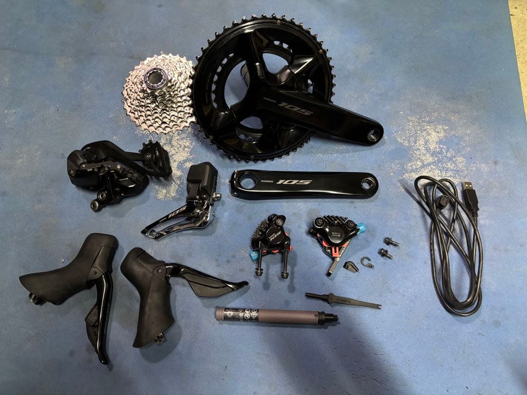 シマノ 105 Di2 12速 油圧ディスク グループセット 中古 作動確認済み