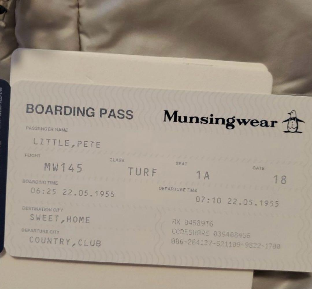 ⭐️マンシングウェア⭐️ライトグレー ノースリーブダウンワンピース⭐️