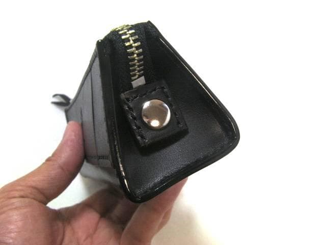 栃木レザー 本革 ペンケース 筆箱 大容量 定規入る 黒 日本製