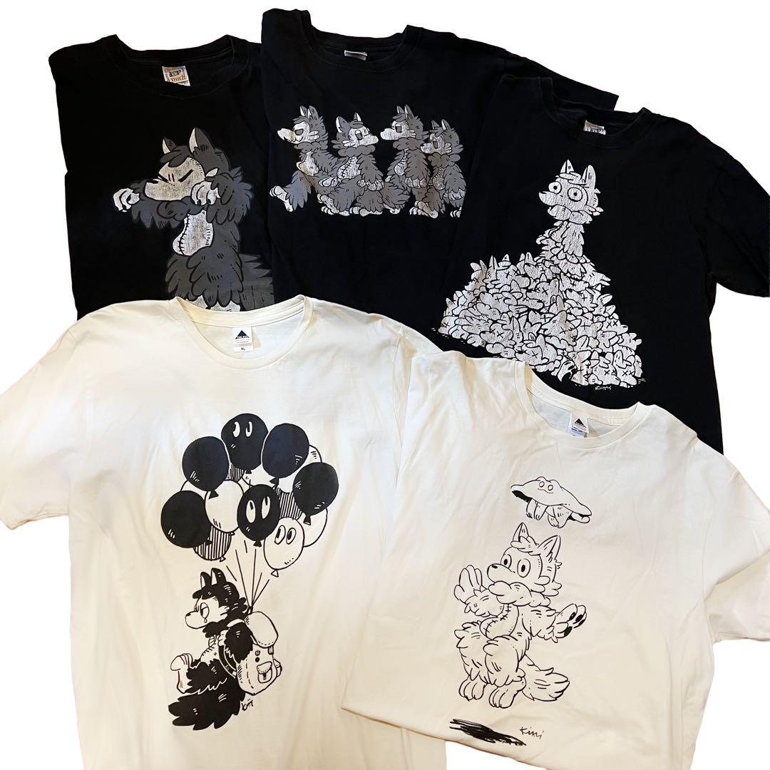 あらいきりこ おおかみくん オリジナルTシャツ 5枚セット