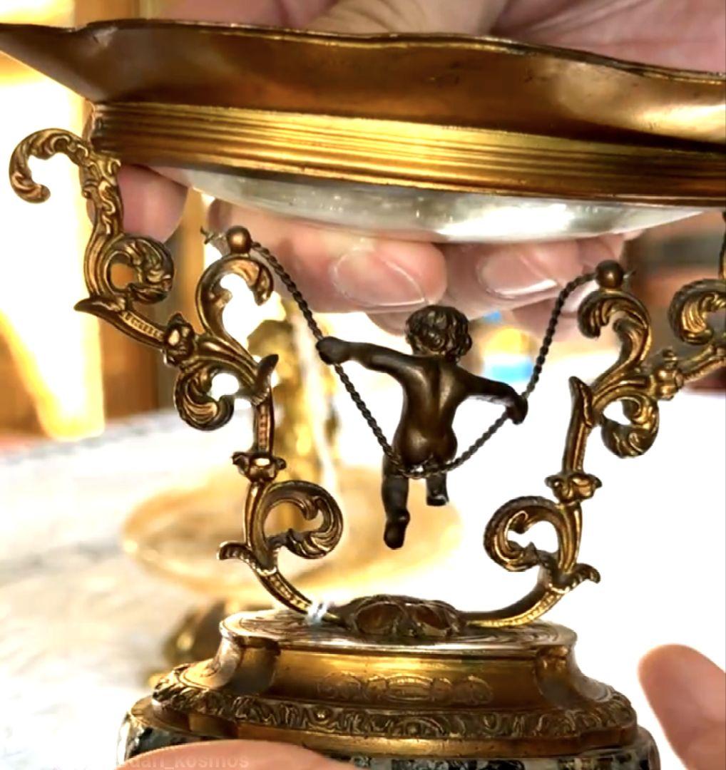 アンティーク 天使像付き装飾品