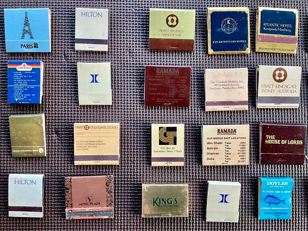 【超貴重】海外製年代物マッチ 北米 中米 欧州 中東 アジア 世界各地のマッチ