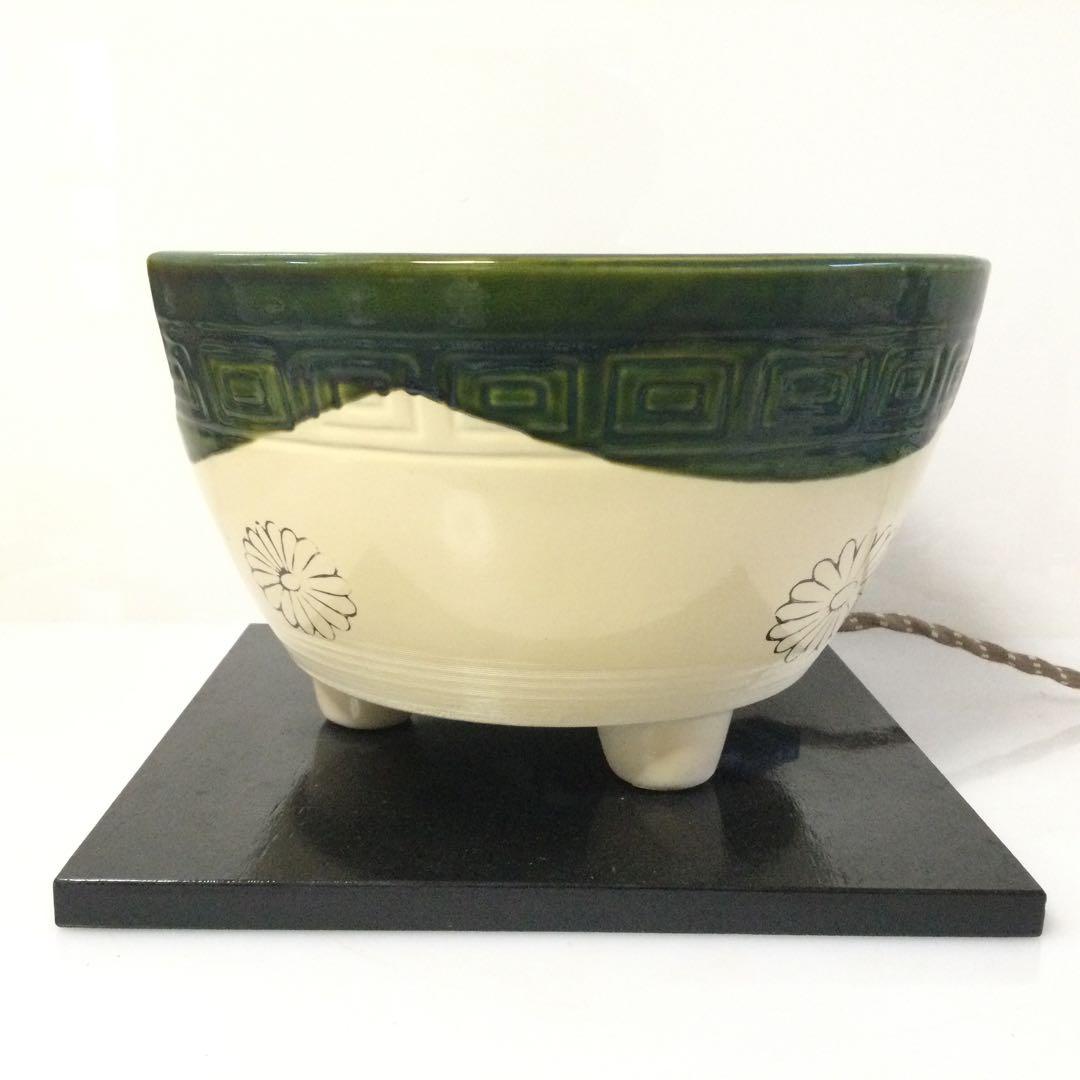 茶道具 野々田式風炉型電熱器 織部風 紙箱付 点検OK L314