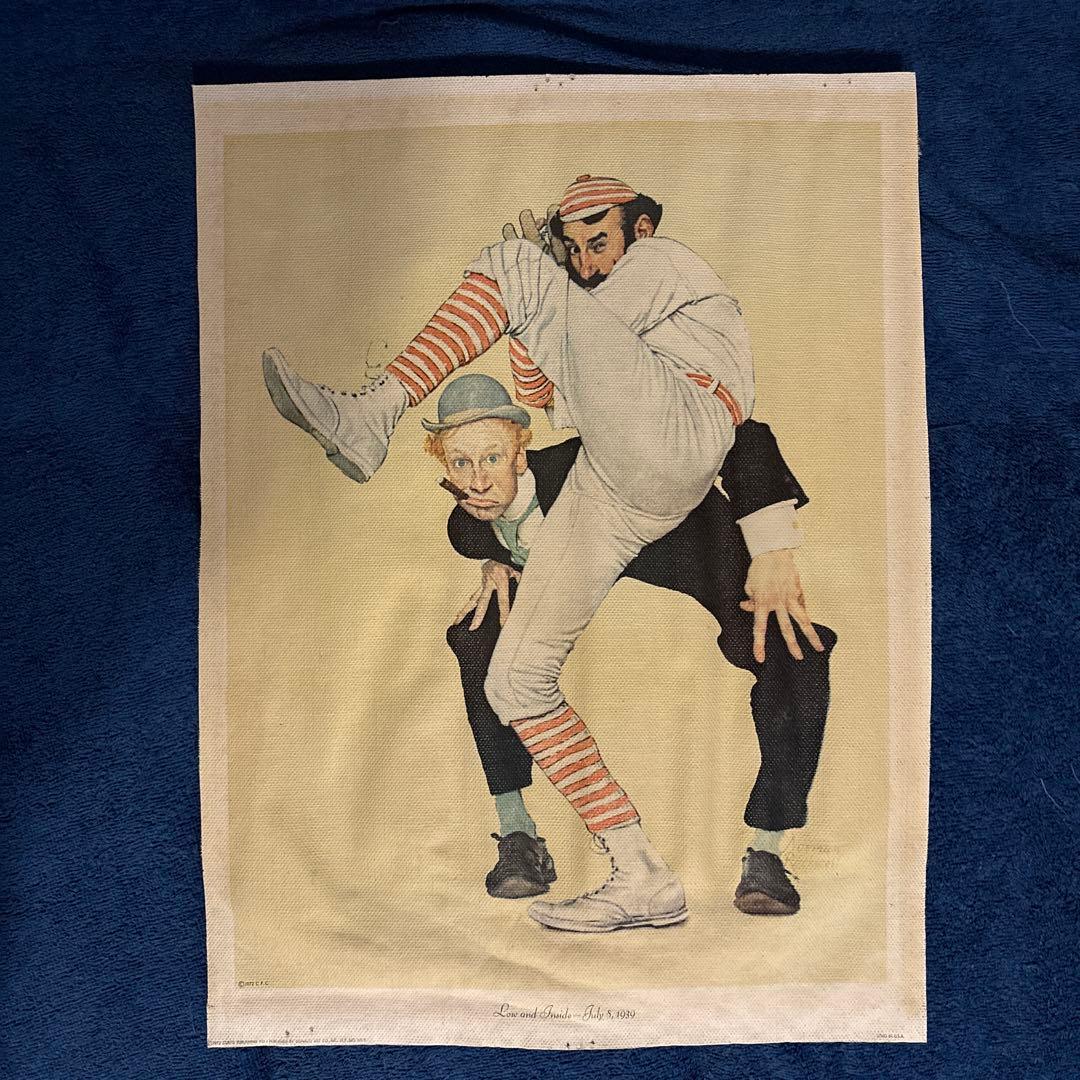 ⬛︎希少⬛︎1972年製ノーマンロックウェル⬛︎キャンパスヴィンテージポスター⬛︎