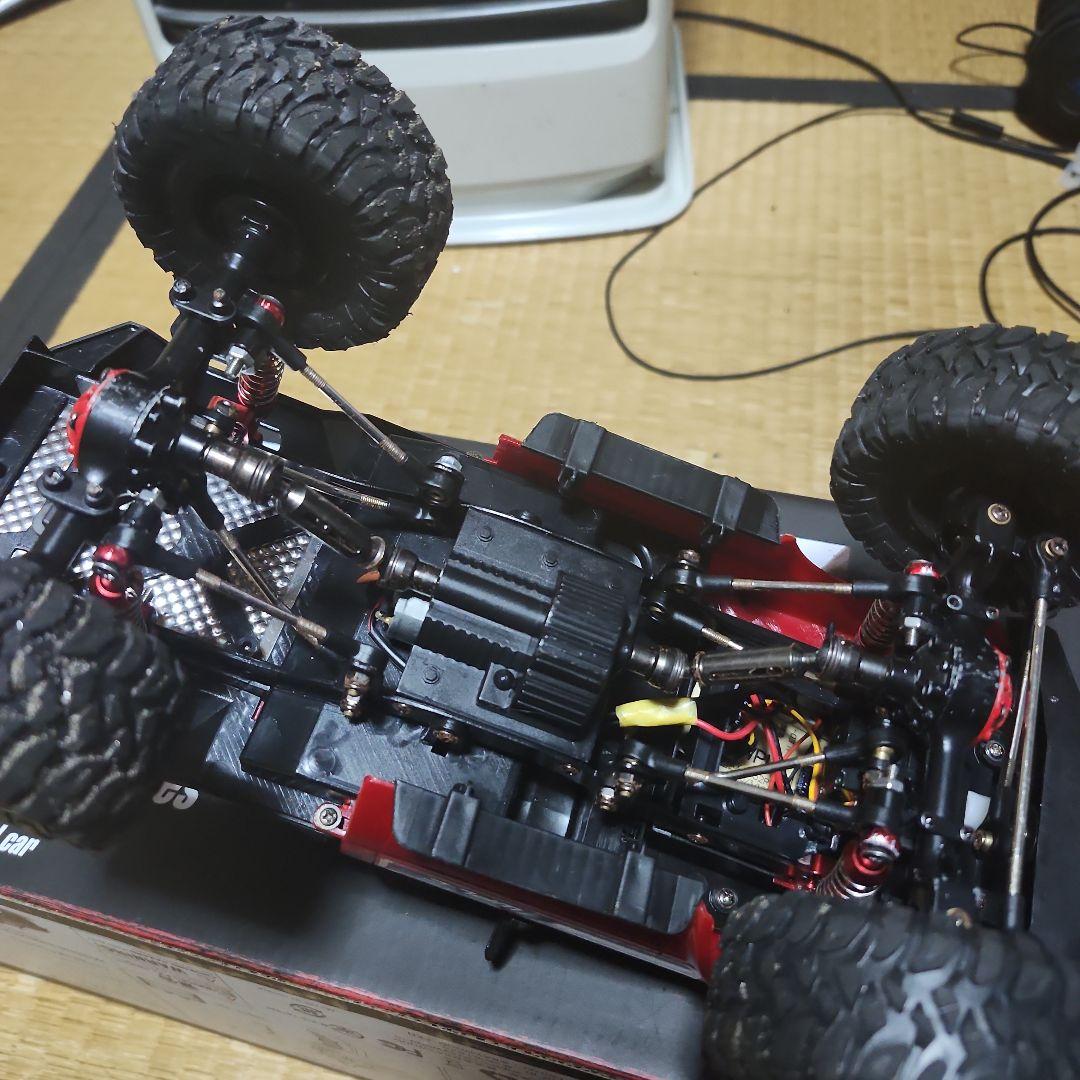 WPL C-14 レッドオフロードRCカー 4WDメタル化！
