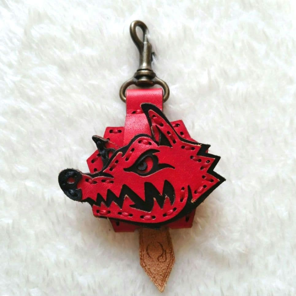 MAN WITH A MISSON FC限定 ロゴキーカバー 本革 日本製