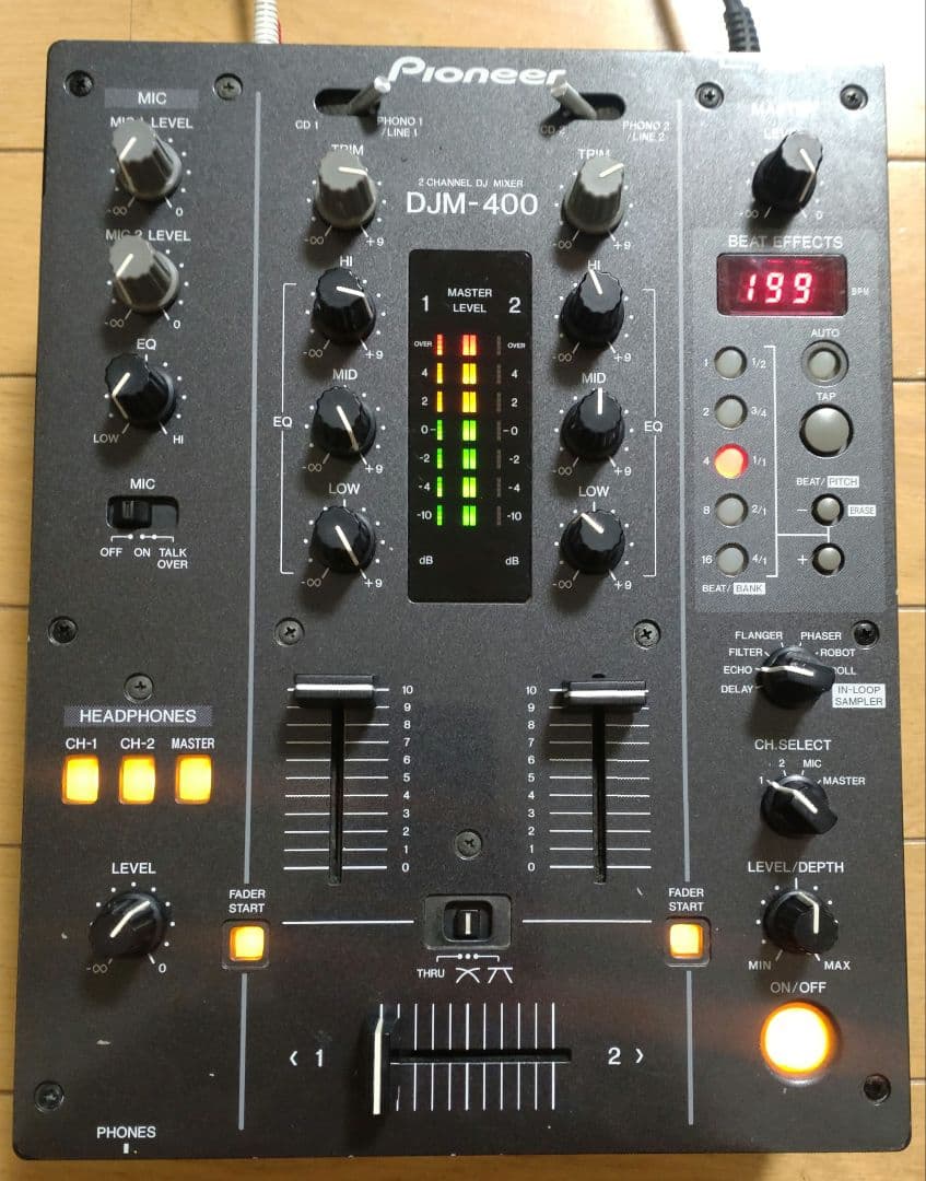 Pioneer　DJM-400　動作確認済　クロスCHフェーダー 交換　元箱あり