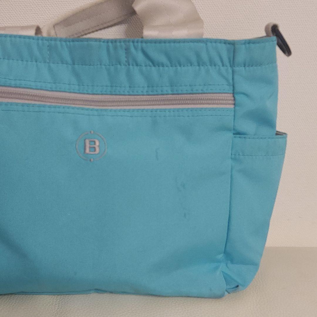 美品〈BRIEFING〉カートバッグ ブリーフィング ラウンドバッグ アクア