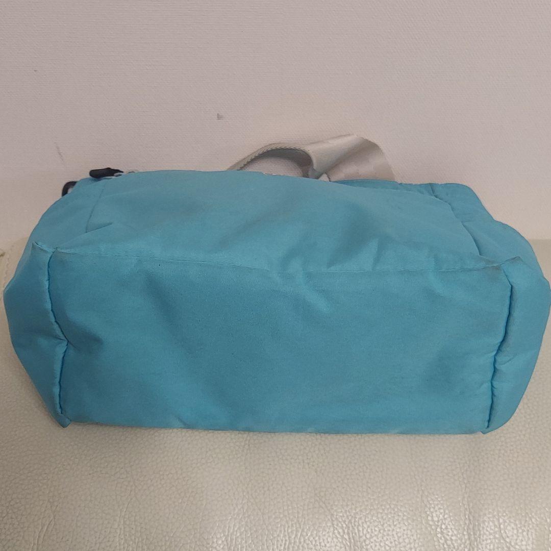 美品〈BRIEFING〉カートバッグ ブリーフィング ラウンドバッグ アクア