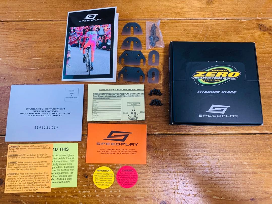 SPEEDPLAY ZERO ビンディングペダル チタニウムブラック