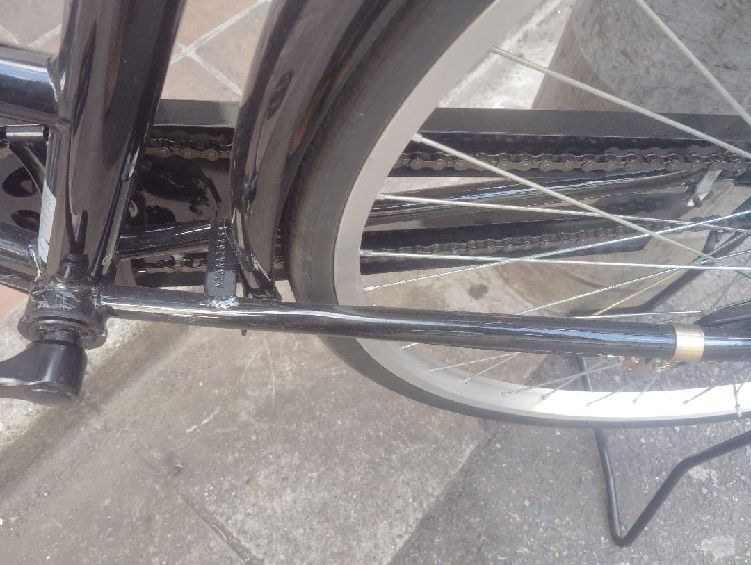 Fitz ブラック シティサイクル 前カゴ付き