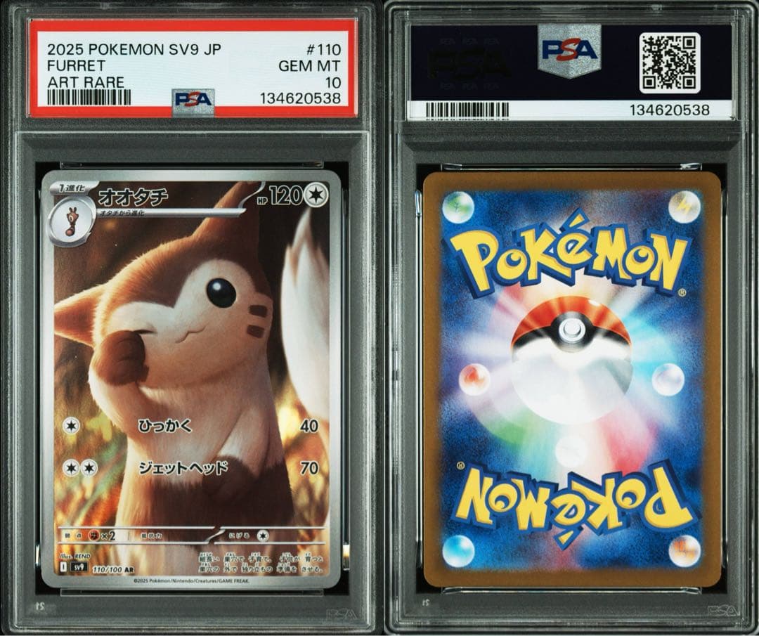 【PSA10】ポケモンカード オオタチ AR sv9 バトルパートナーズ