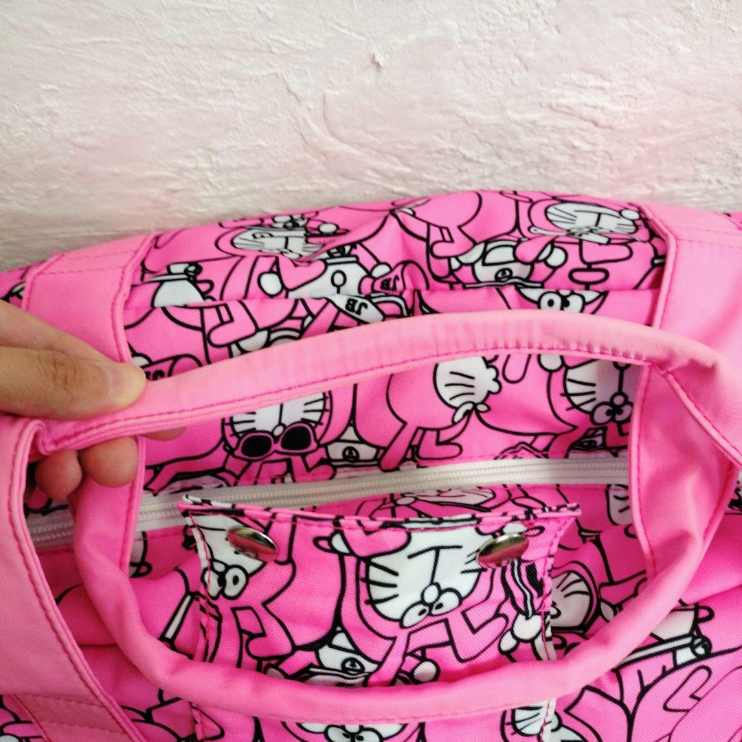 JACK BUNNY ジャックバニー×ドラえもん ボストンバッグ ピンク