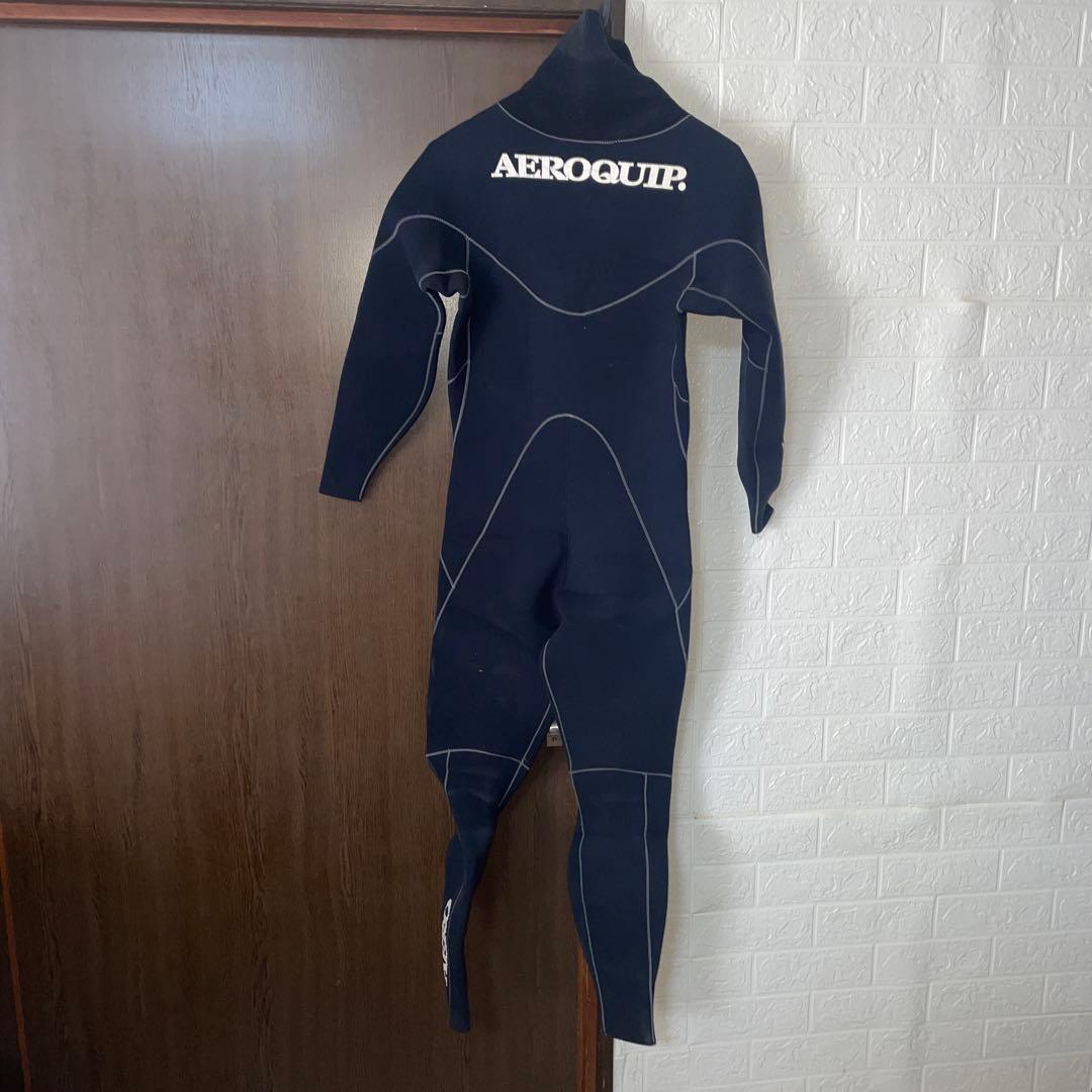 AEROQUIP フルスーツ ブラック ネックエントリー膝パッド付きサイズM