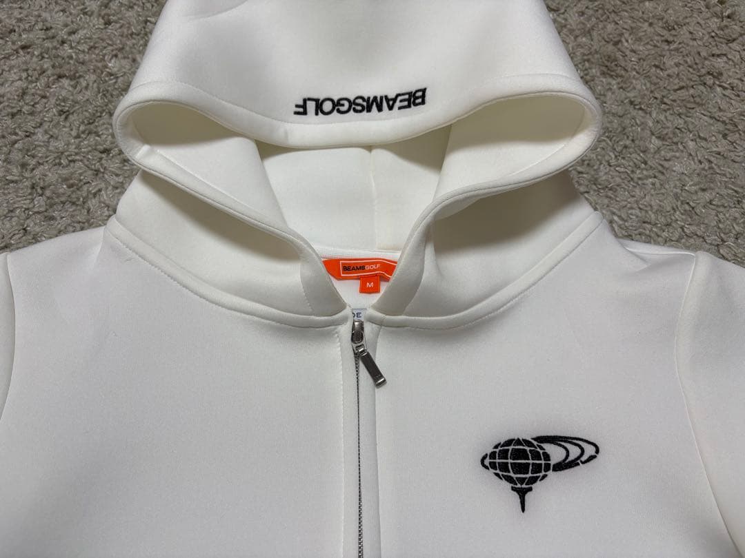 BEAMS GOLF⚫︎ビームスゴルフ⚫︎ジップパーカーMホワイト