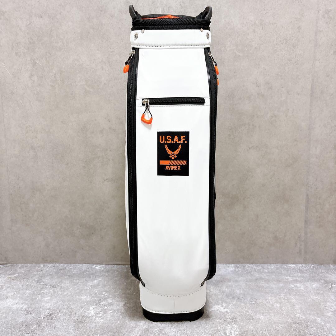 未使用 アビレックス AVIREX ゴルフ キャディバッグ 白 軽量 カード型