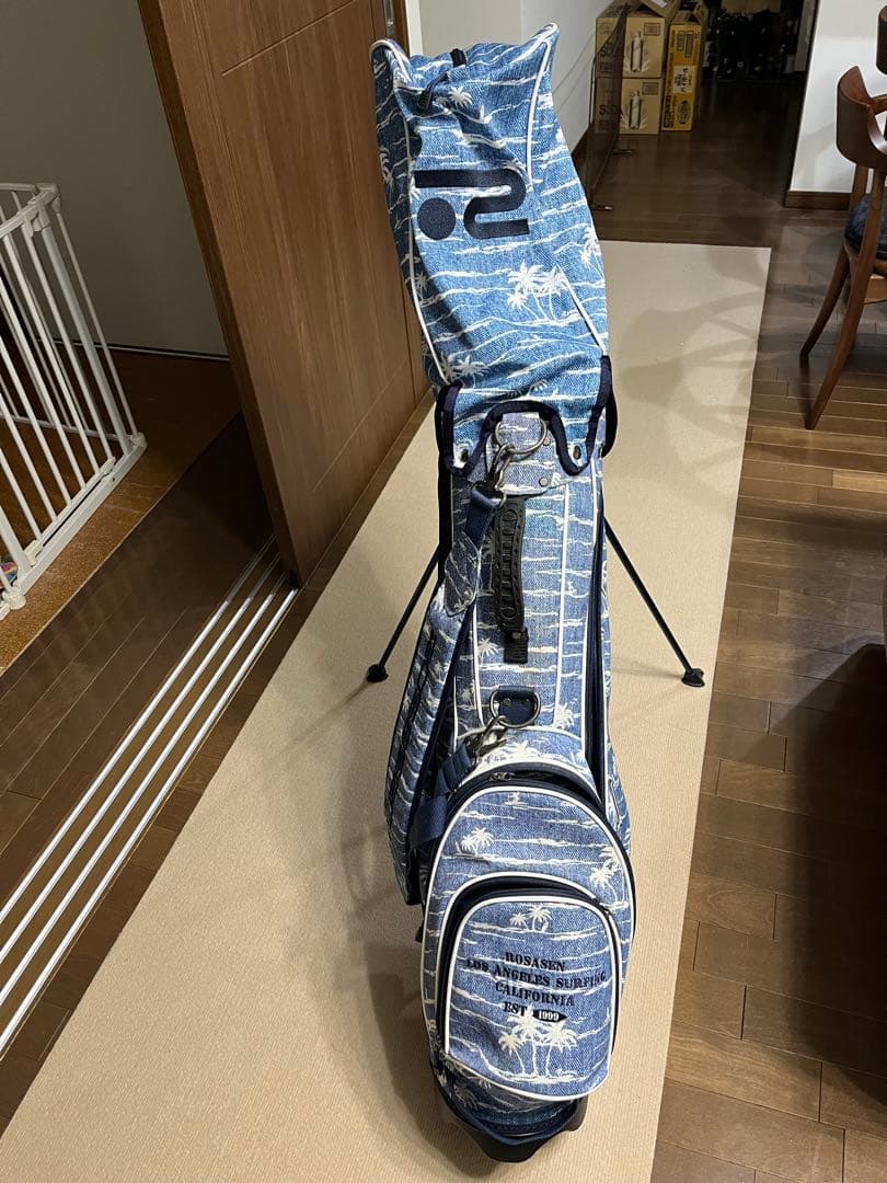 ロサーセン　 スタンド式キャディバッグ 青色