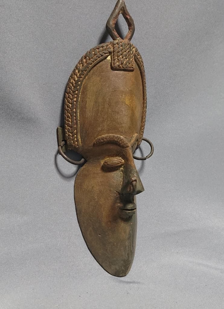 （primitive art）コートジボワール　バウレ族 古銅 女子マスク