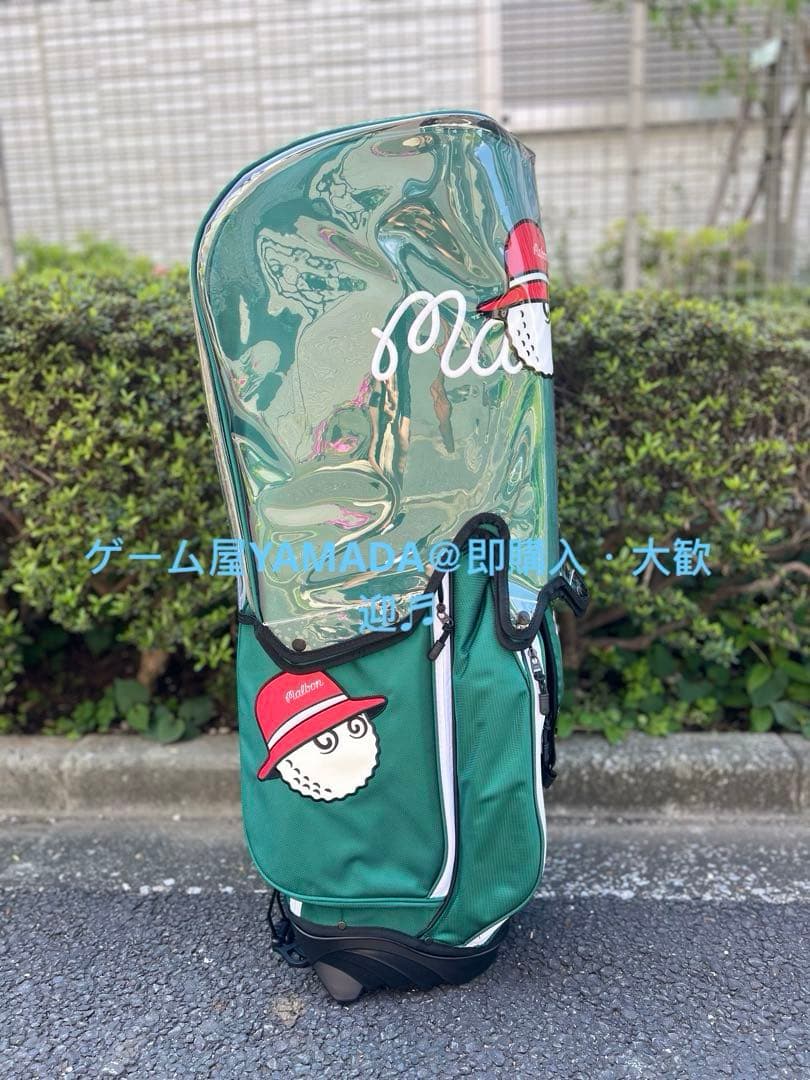 Malbon マルボン ゴルフ キャディバッグ スタンド式 グリーン 男女兼用