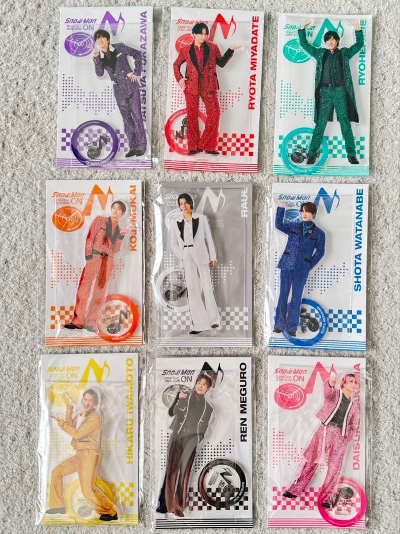 【新品未開封】 man on アクスタ 全員分9枚