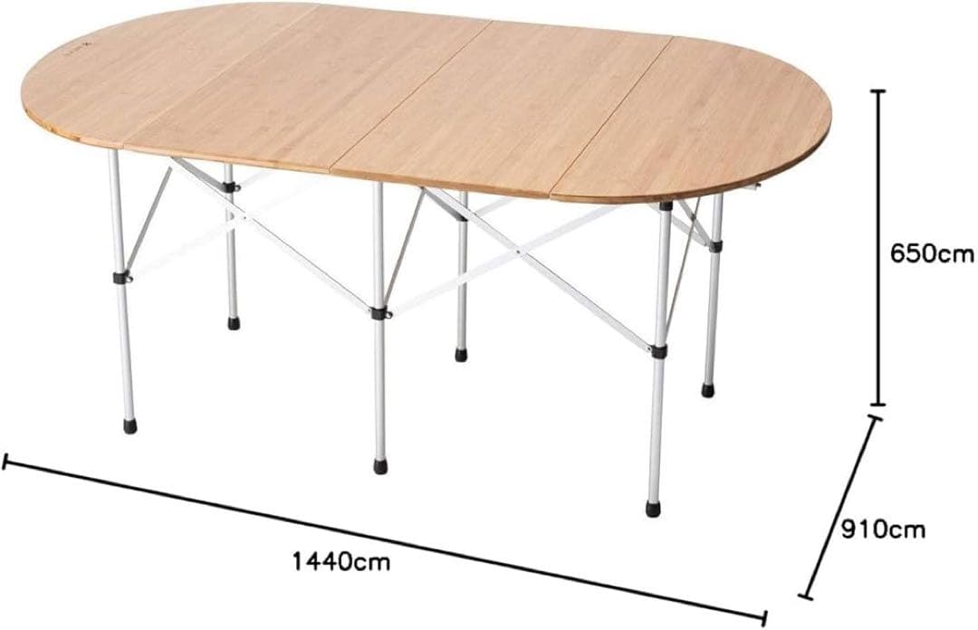 【廃盤レア】スノーピークフォールディングテーブルオーバル竹　復刻版