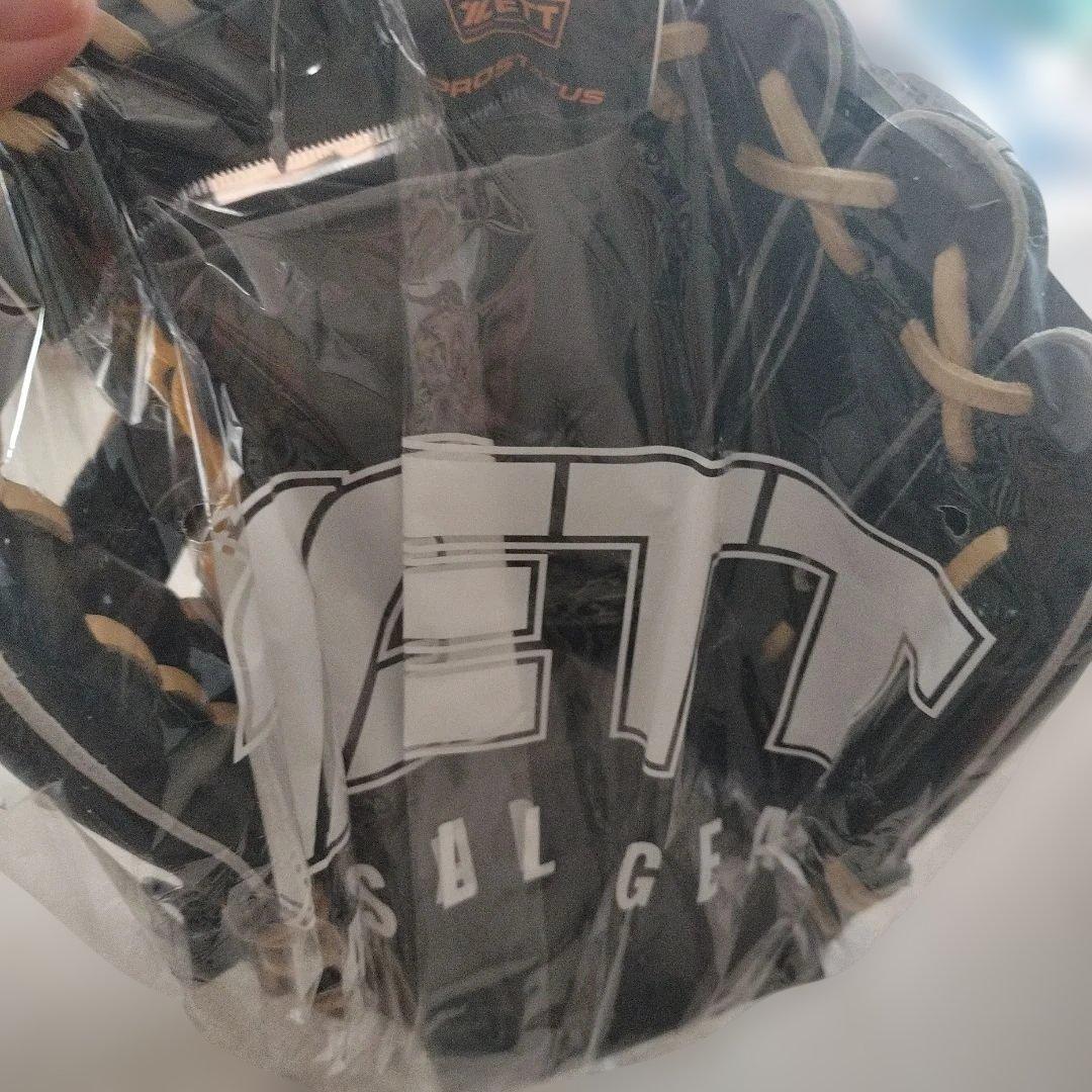 ZETT ソフトグローブ 黒/ベージュ 未使用