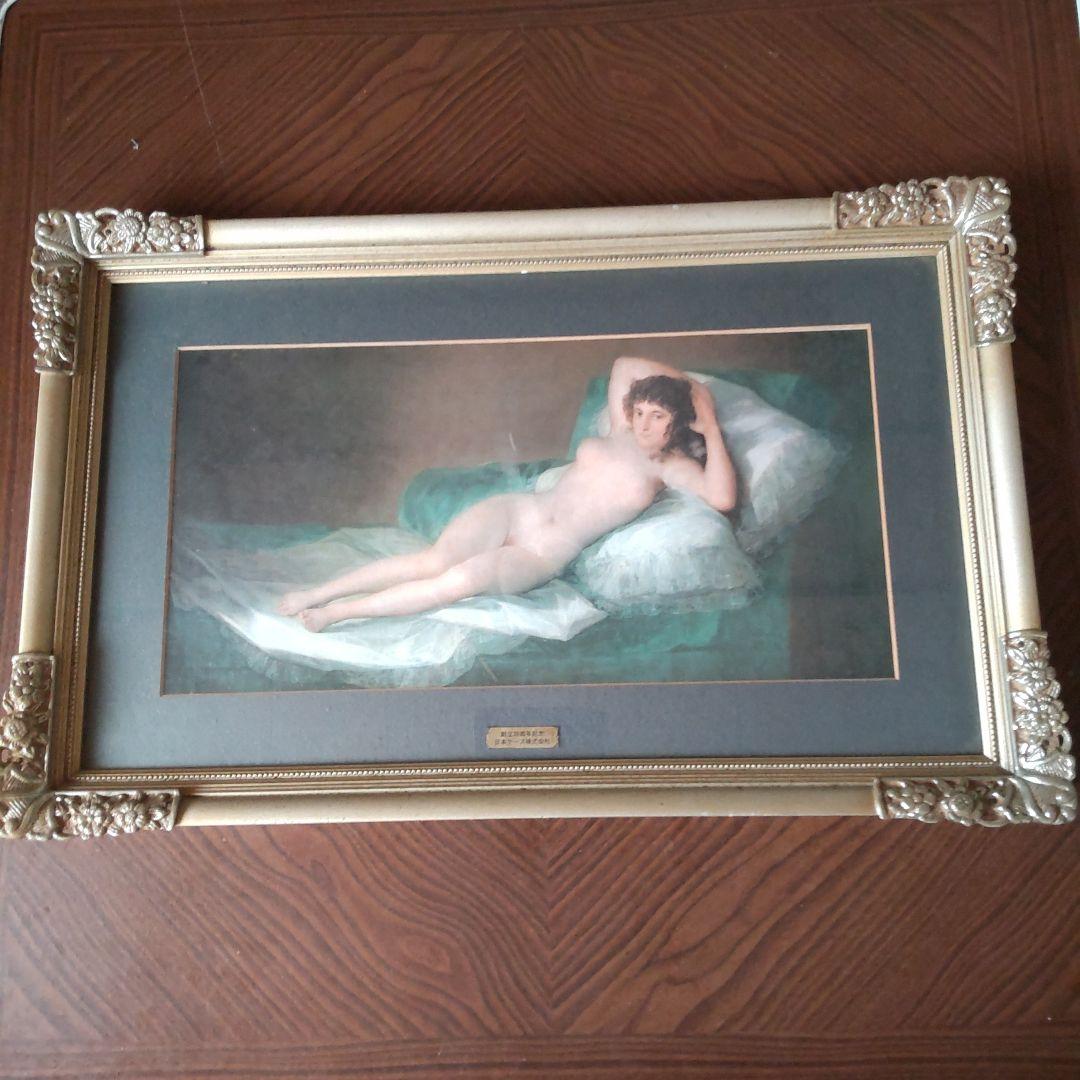 裸体のマヤ、ゴヤの作品スペインプラド美術館の許可を得て制作されています