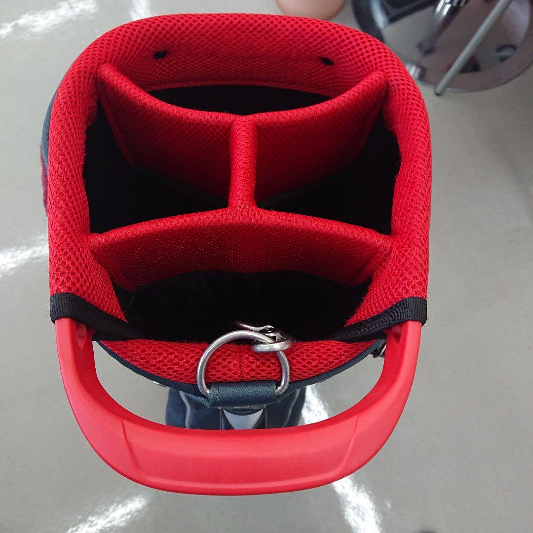 短足ダックスさん専用【美品】ONOFF キャディバッグ ネイビー/レッド 9.0