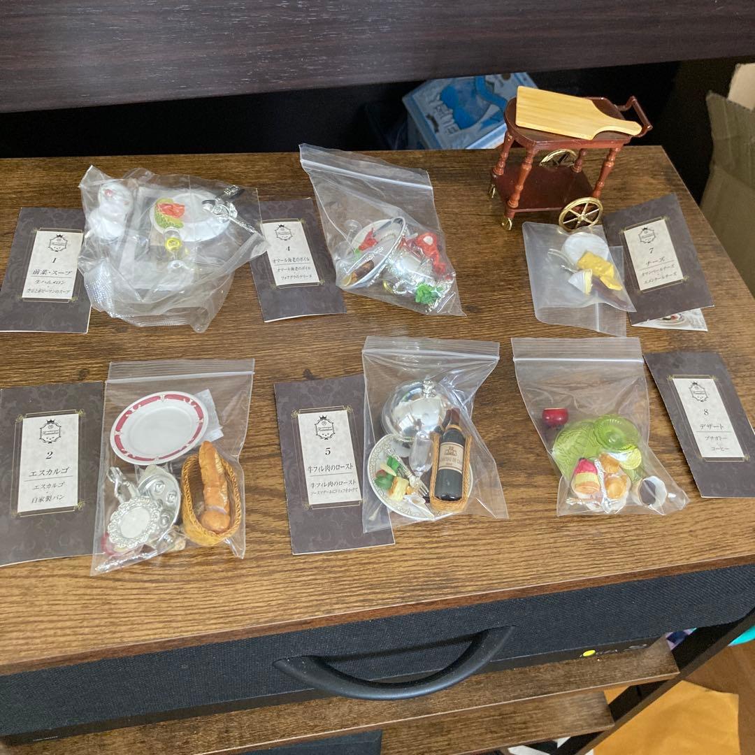 リーメントぷちサンプル三つ星レストランセット1.2.4.5.7.8の6種類