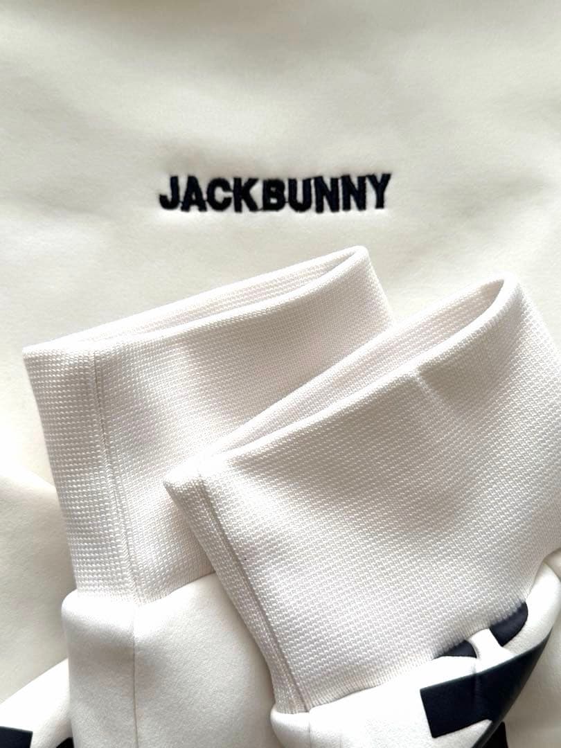 【美品】BUNNY JACK 裏フリースフード付きトレーナー ホワイト