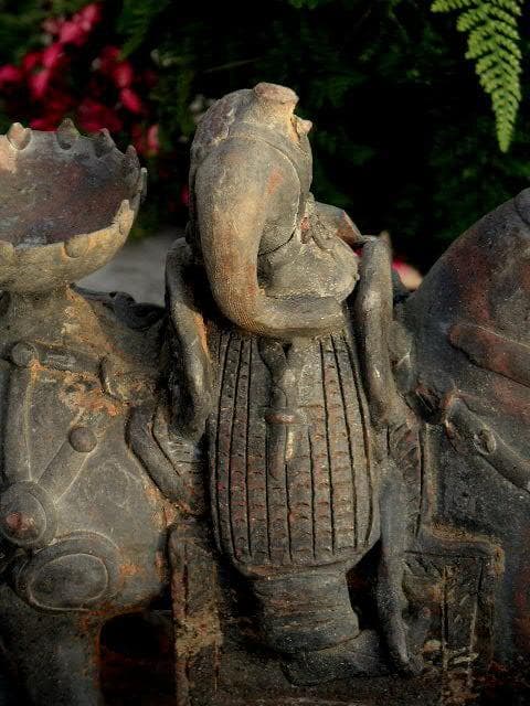 ♥中国　発掘　傭　馬　人物　注水　頭欠損　骨董品