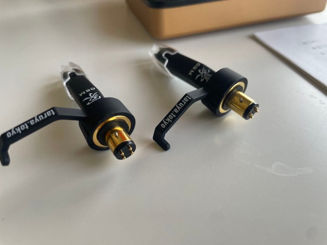 樽屋　レコード針2本セット　豪黒針TW-08M カートリッジ　ケース付き