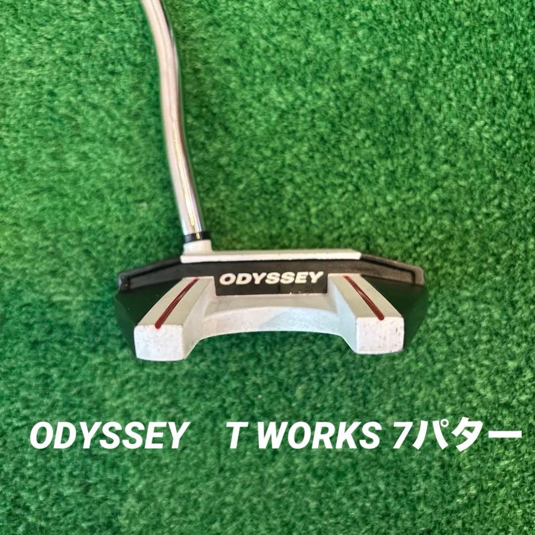 ODYSSEY T WORKS 7 パター　専用カバー付き