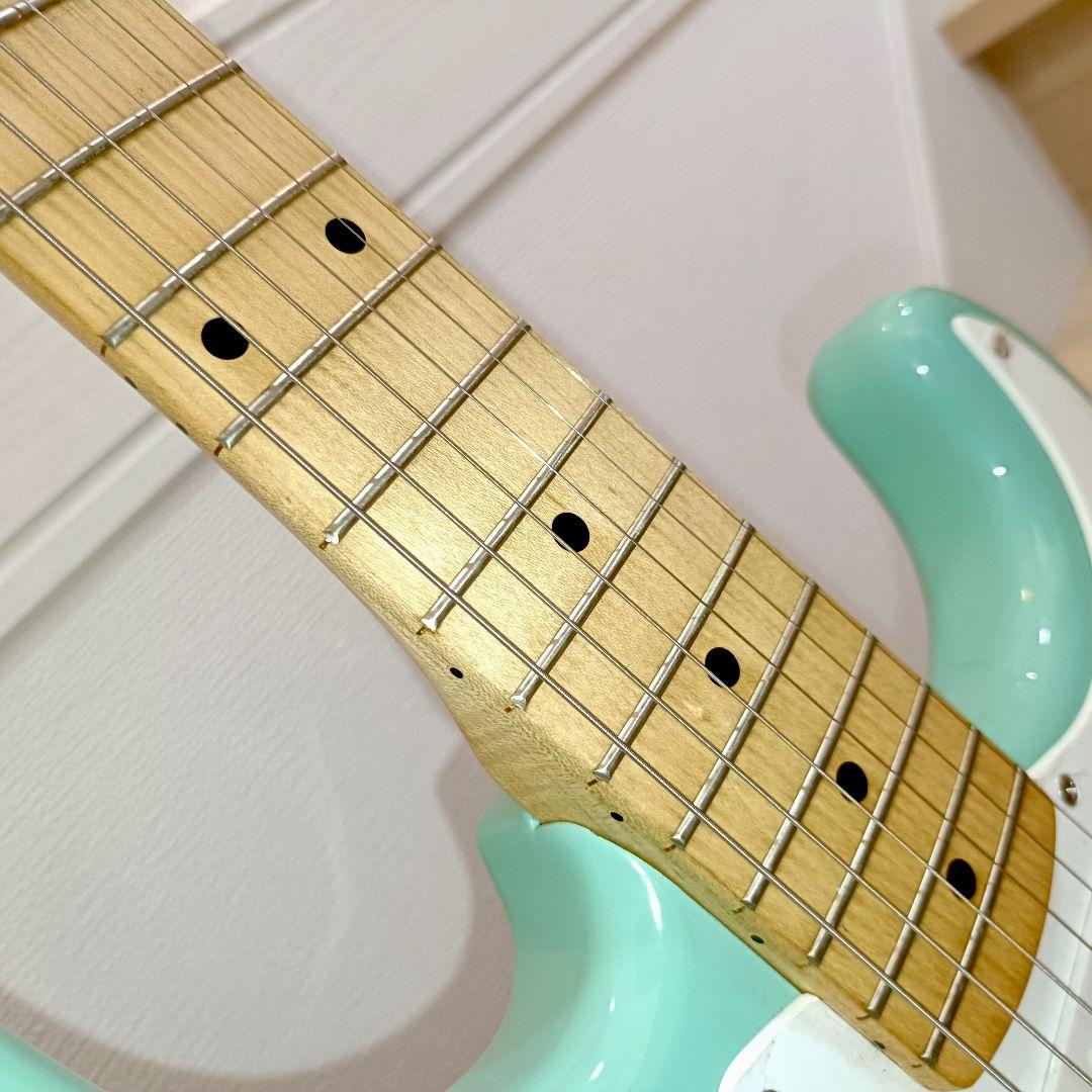 Squier ストラトキャスター エレキギター サーフグリーン メンテ済