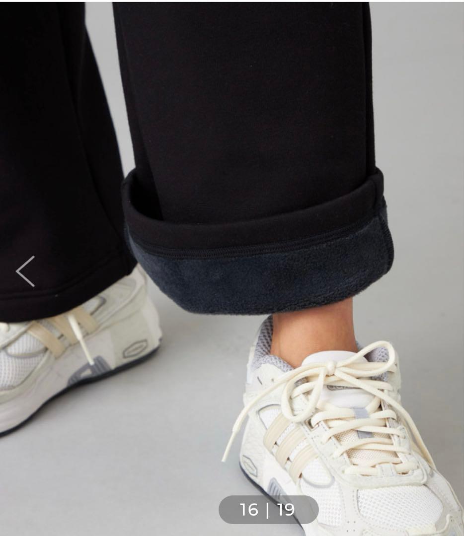 チャコット　裏起毛　パンツ　M ブラック　ウォームアップ