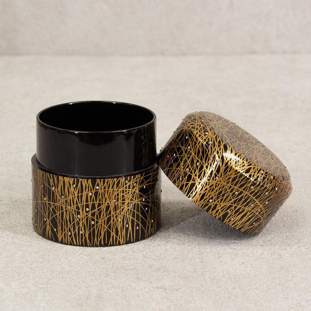 塗師 常寛 淡々斎書付 花押 面中次 嵯峨野蒔絵 棗 茶器 茶道具 木箱