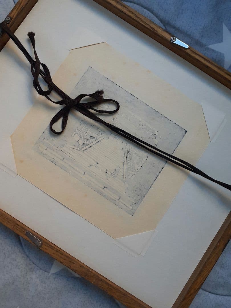 ★海野光弘 木版画『臨済寺』静岡三十五景 !!