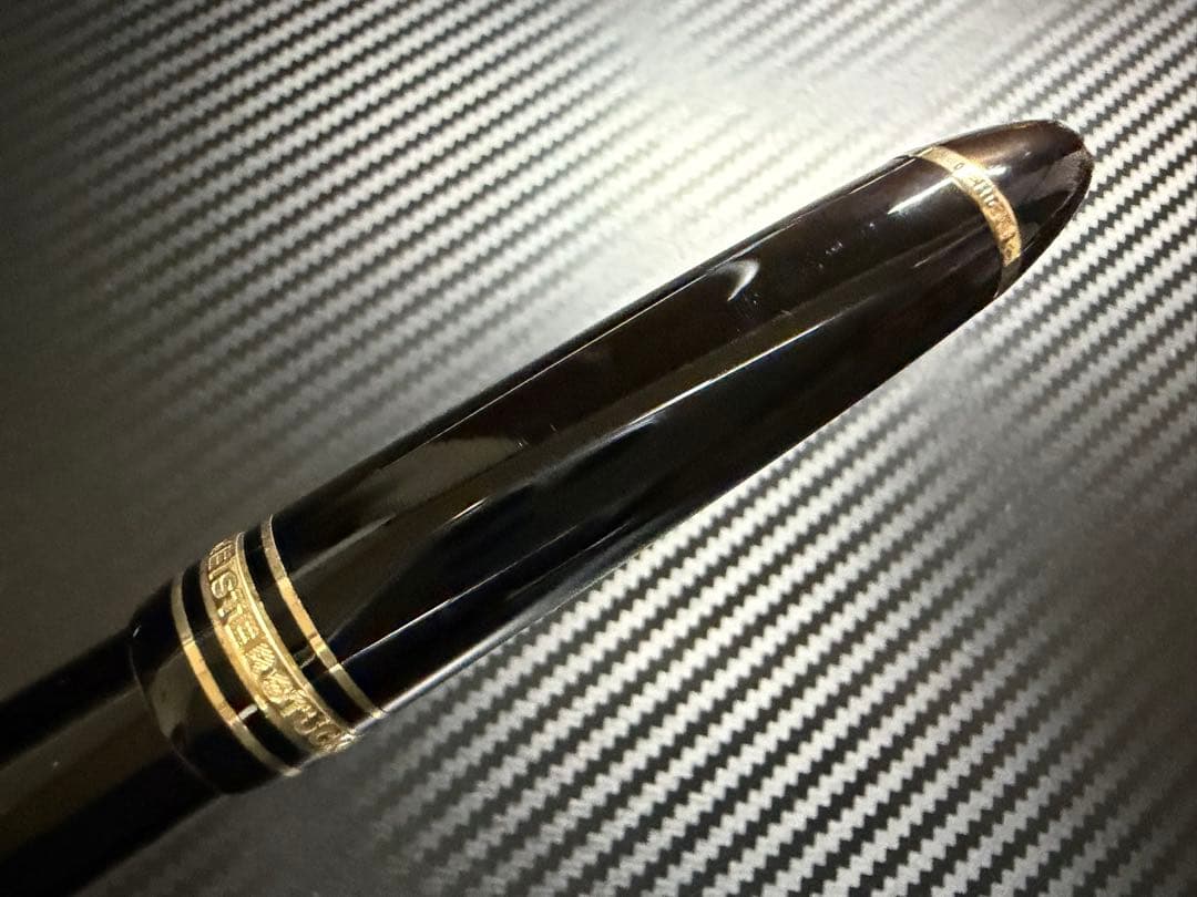 未使用に近い モンブラン 146 14K 全金 M 中字 万年筆