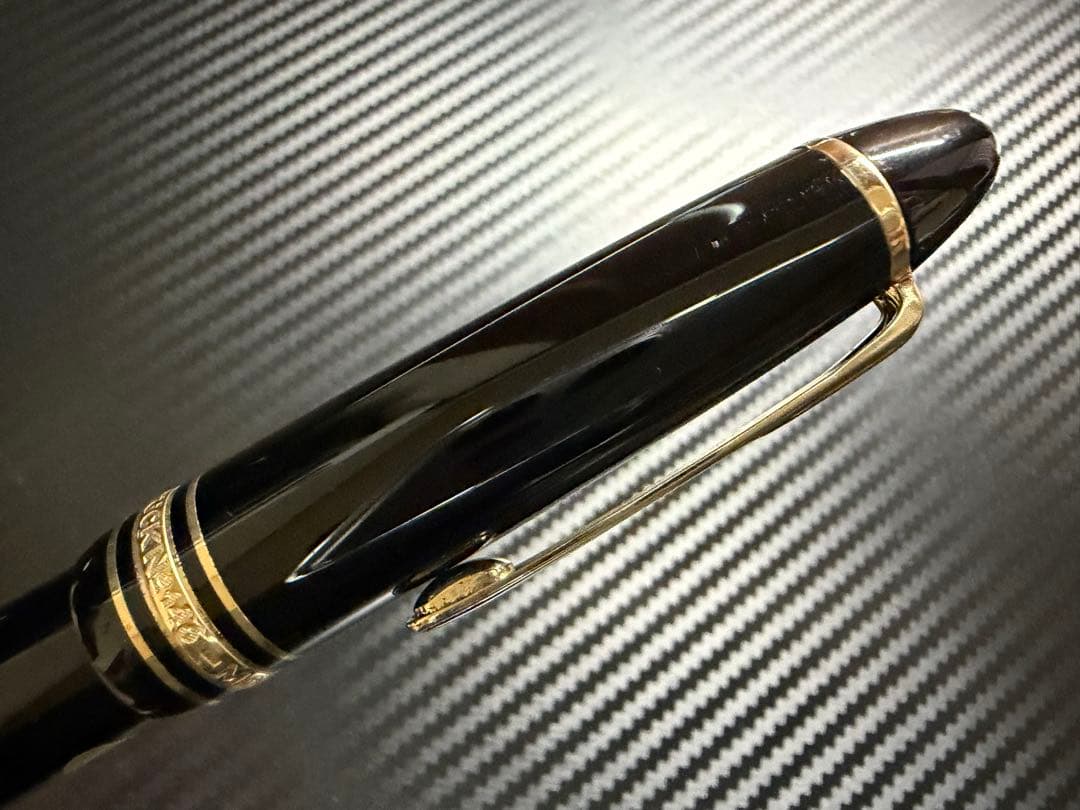 未使用に近い モンブラン 146 14K 全金 M 中字 万年筆