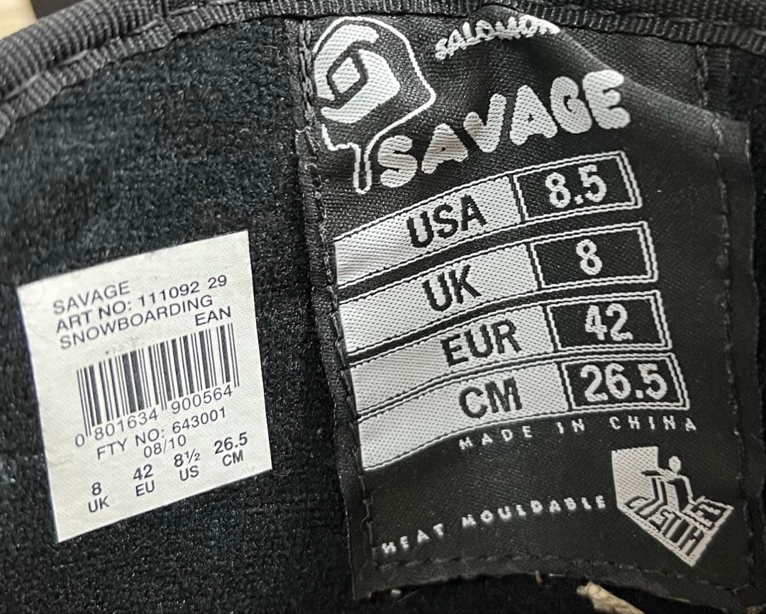 【即日発送】SALOMON スノボブーツ SAVAGE サーベイジ26.5cm