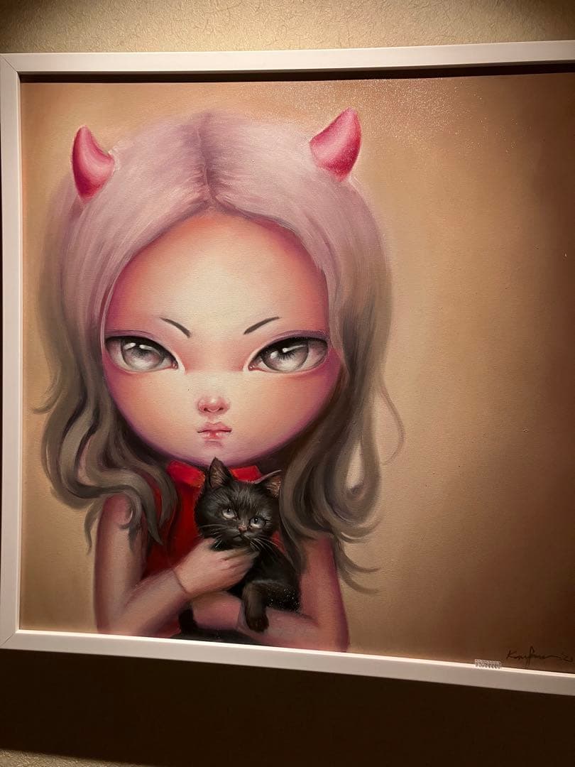 タイ人現代アート作家　Kanjana Kumkrut 2024年直筆原画