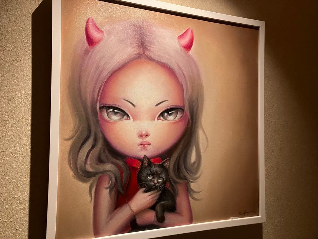 タイ人現代アート作家　Kanjana Kumkrut 2024年直筆原画