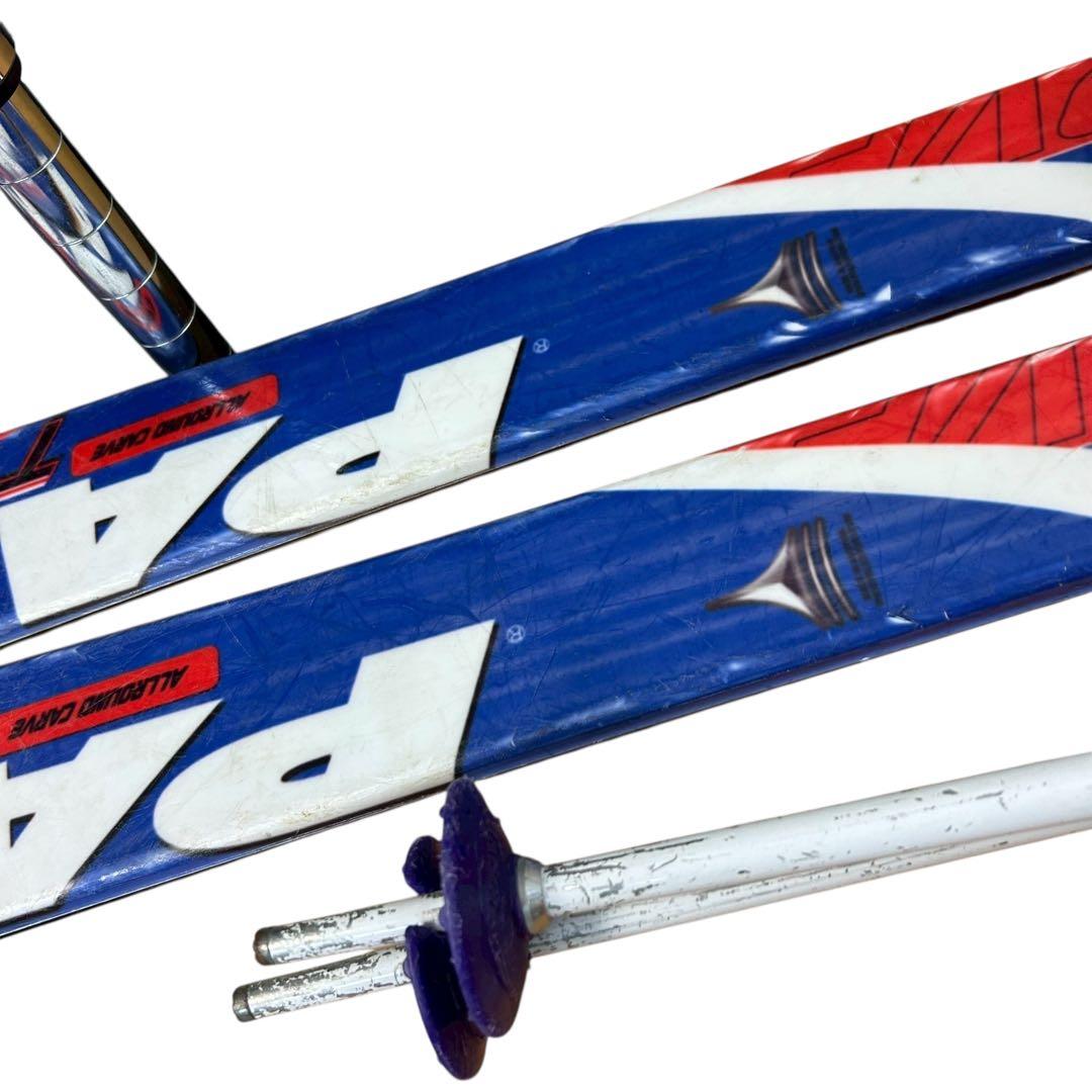 ② ジュニアスキー3点セット 板130cm/靴23cm/ストック105cm子供用