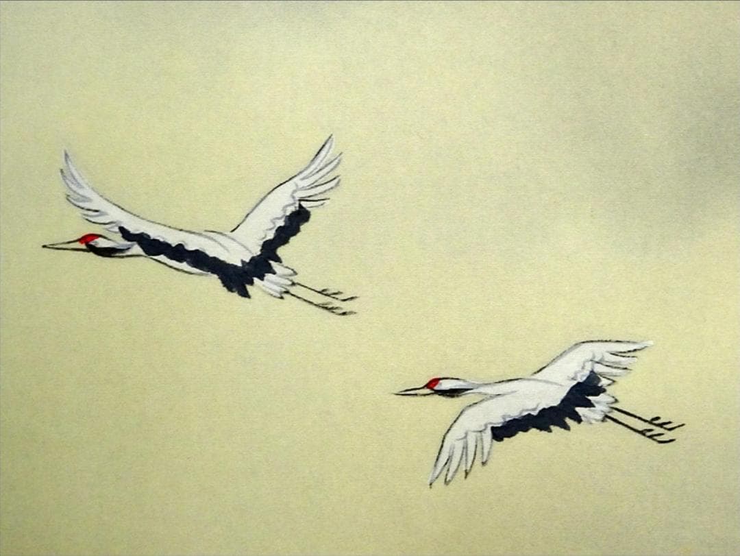 掛軸 秀耕『富嶽図』日本画 絹本 肉筆 共箱付 掛け軸 a071214