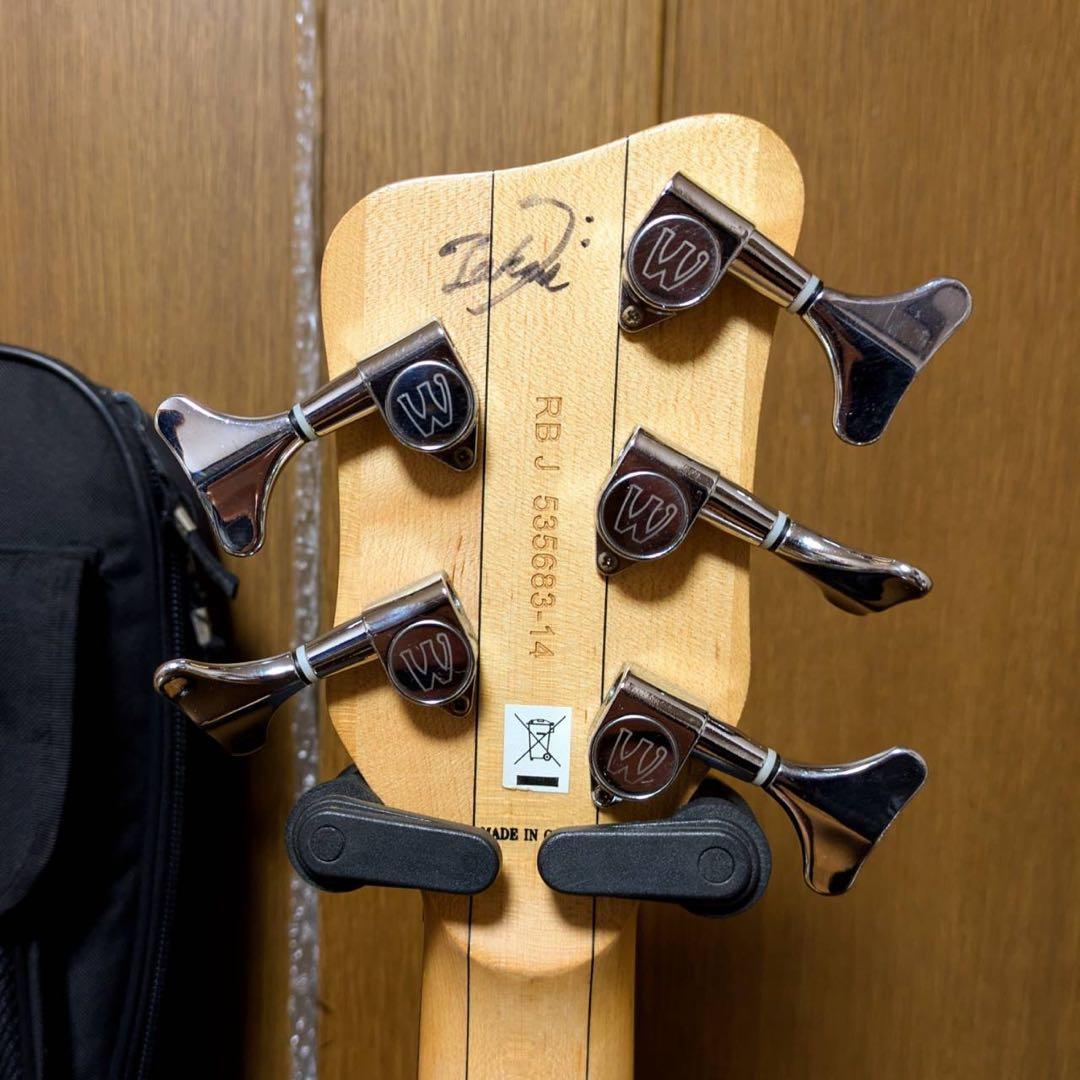 限定品　特殊仕様　サイン入り　Warwick streamer 5弦ベース