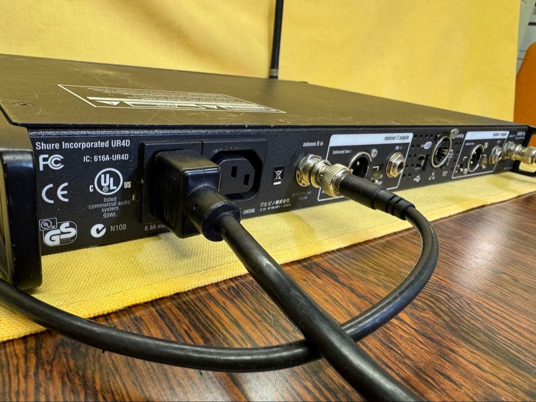 SHURE UR4D-ABJ ワイヤレス受信機